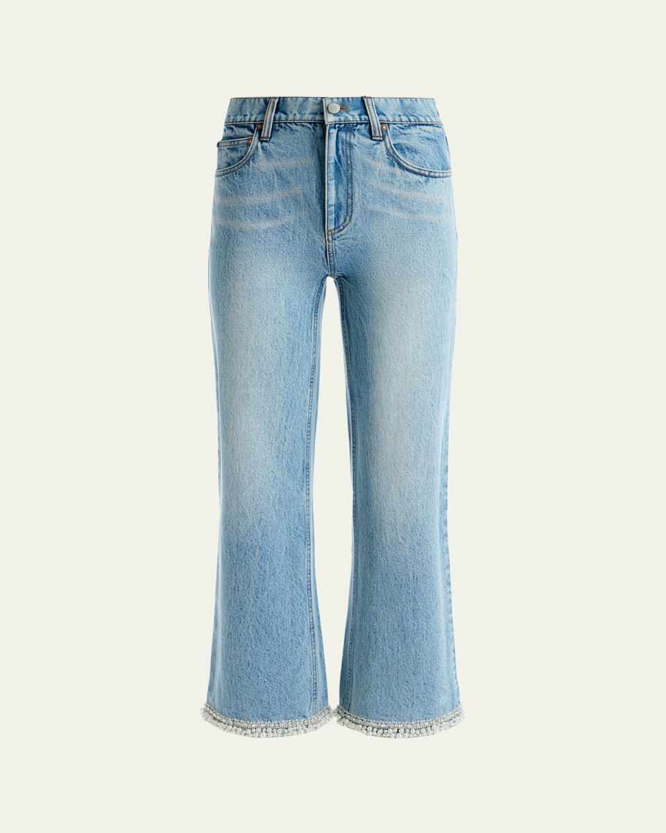 Ora High-Rise Embellished Jeans