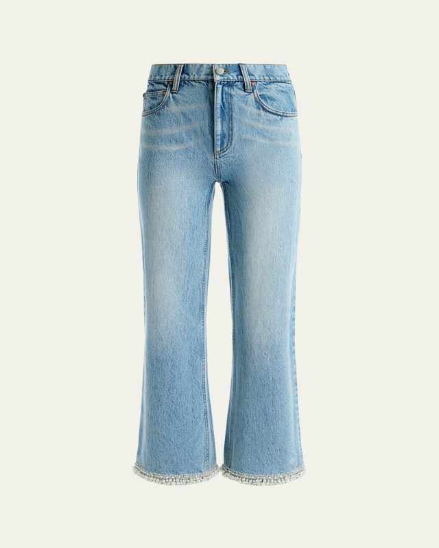 Ora High-Rise Embellished Jeans