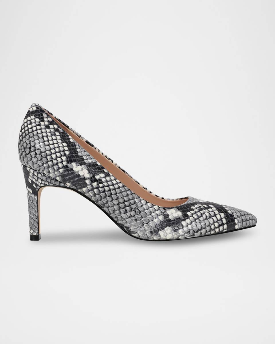 Velvet Mid-Heel Stiletto Pumps