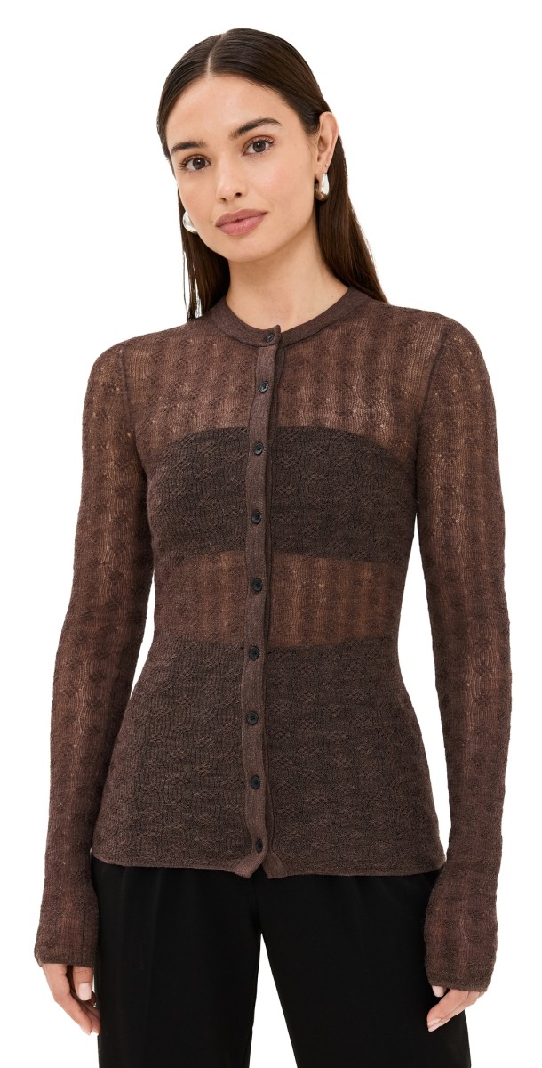 A. L.C. Marley Cardigan Brown