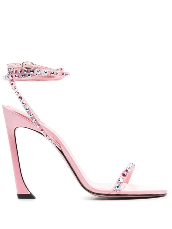 Fade 100mm crystal sandals