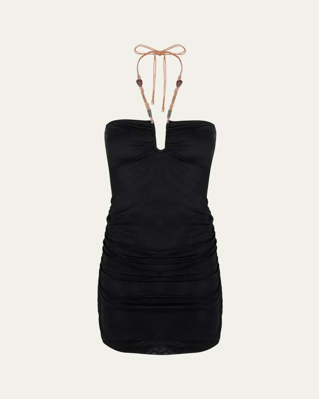 Solid Kalina Detail Mini Dress
