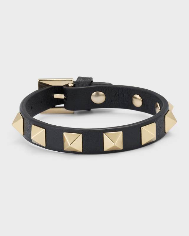 Rockstud Leather Bracelet