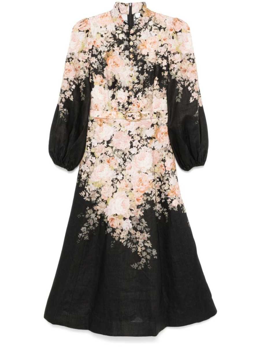 Illustration midi dress
