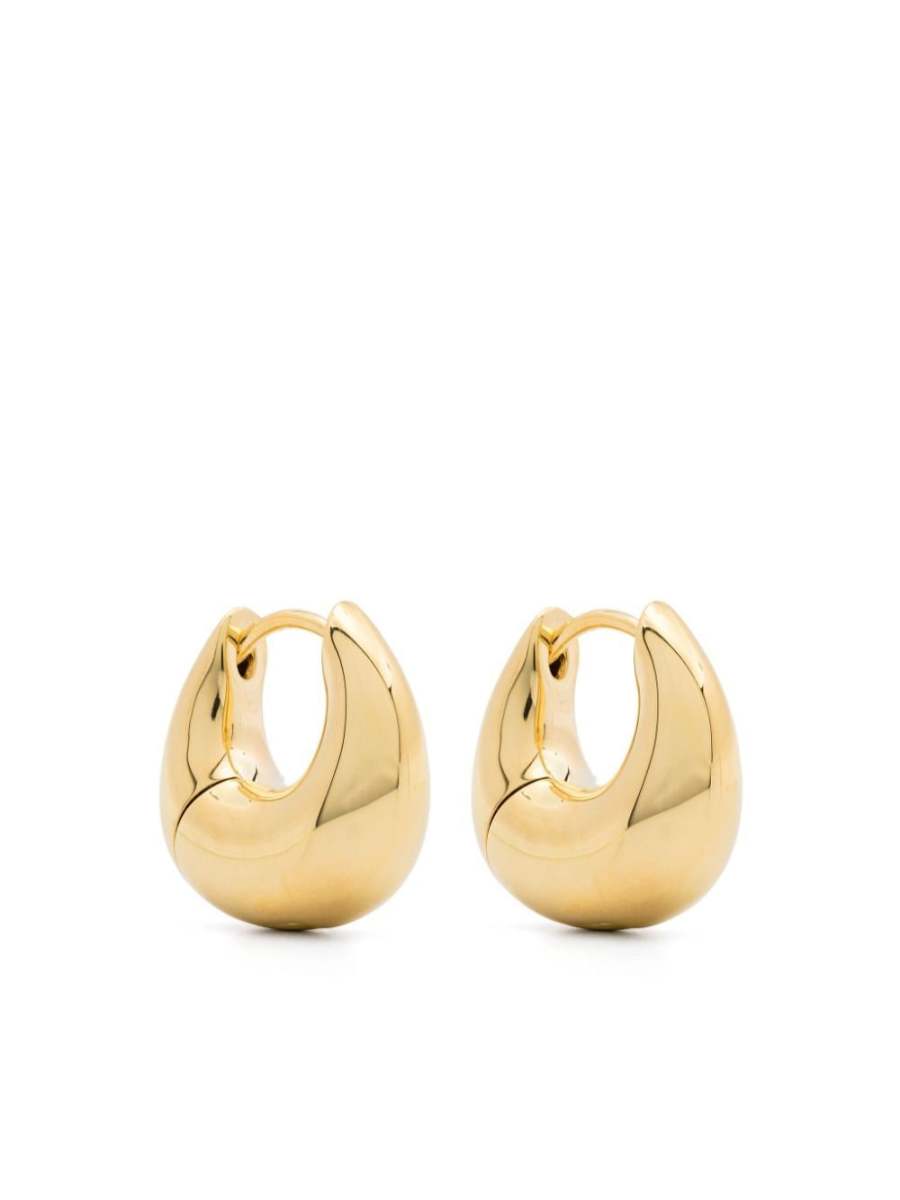 sculpted hoop earrings