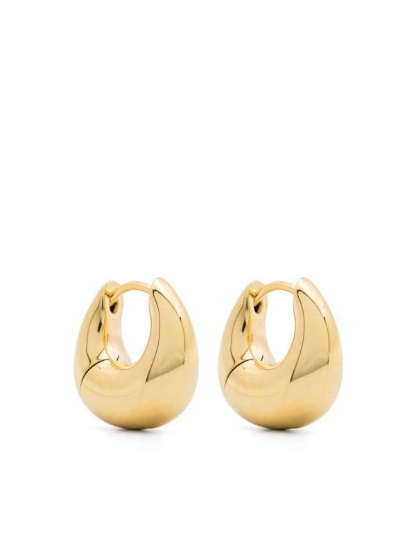 sculpted hoop earrings