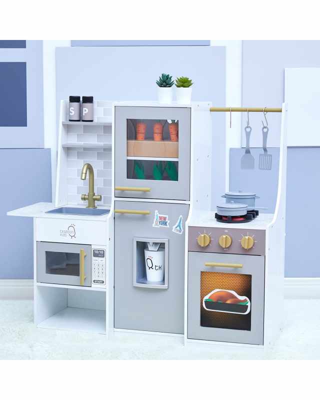 Teamson Kids - Little Chef Lyon Modern Play Kitchen - Grey
