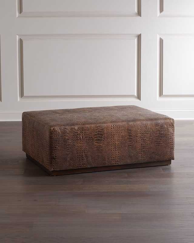 Bellewood Leather Ottoman