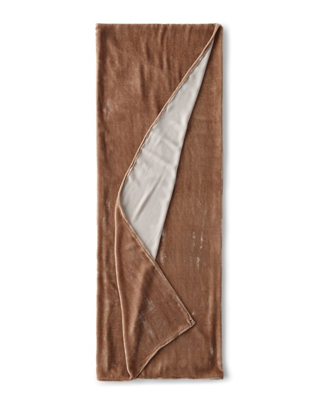 Silk-Blend Velvet Oversize Throw