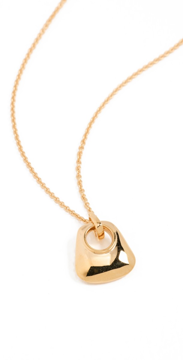 Missoma Hera Ridge Mini Pendant Necklace Gold