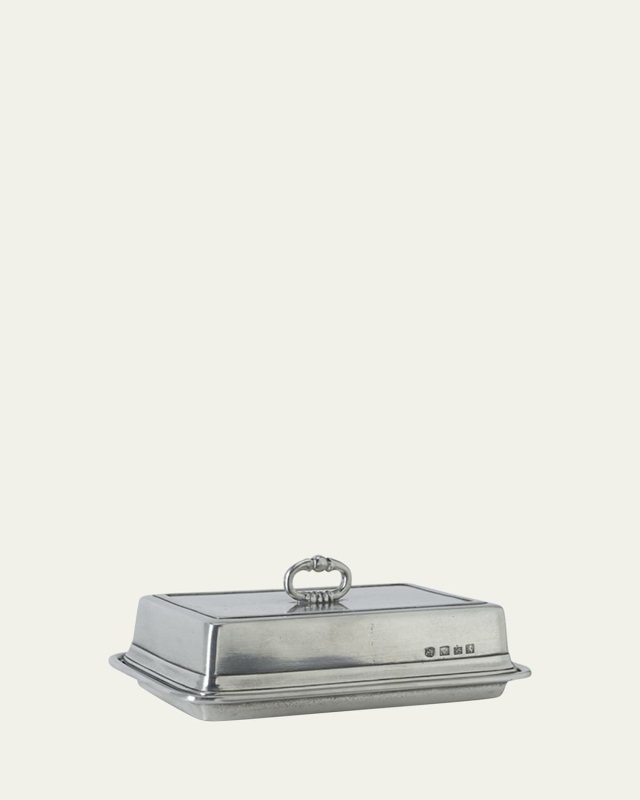 Double Butter Dish with Cover
