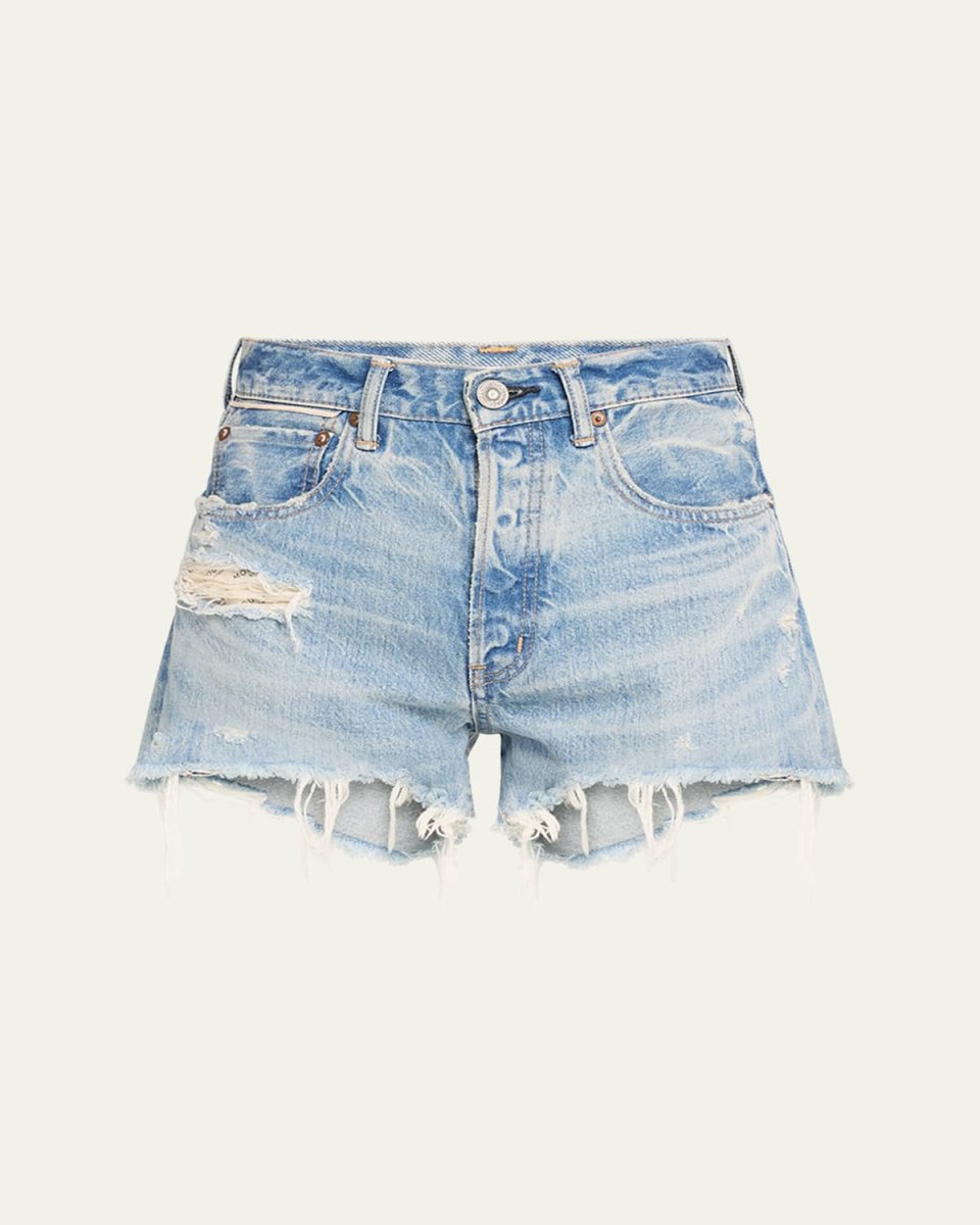 Ridgemere Distressed Denim Shorts