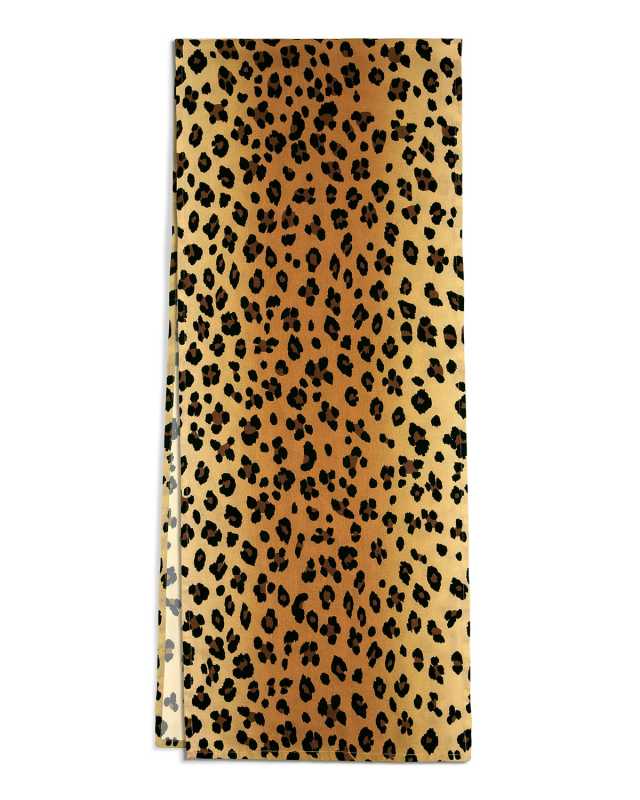 Leopard Sateen Table Runner, 16" x 90"