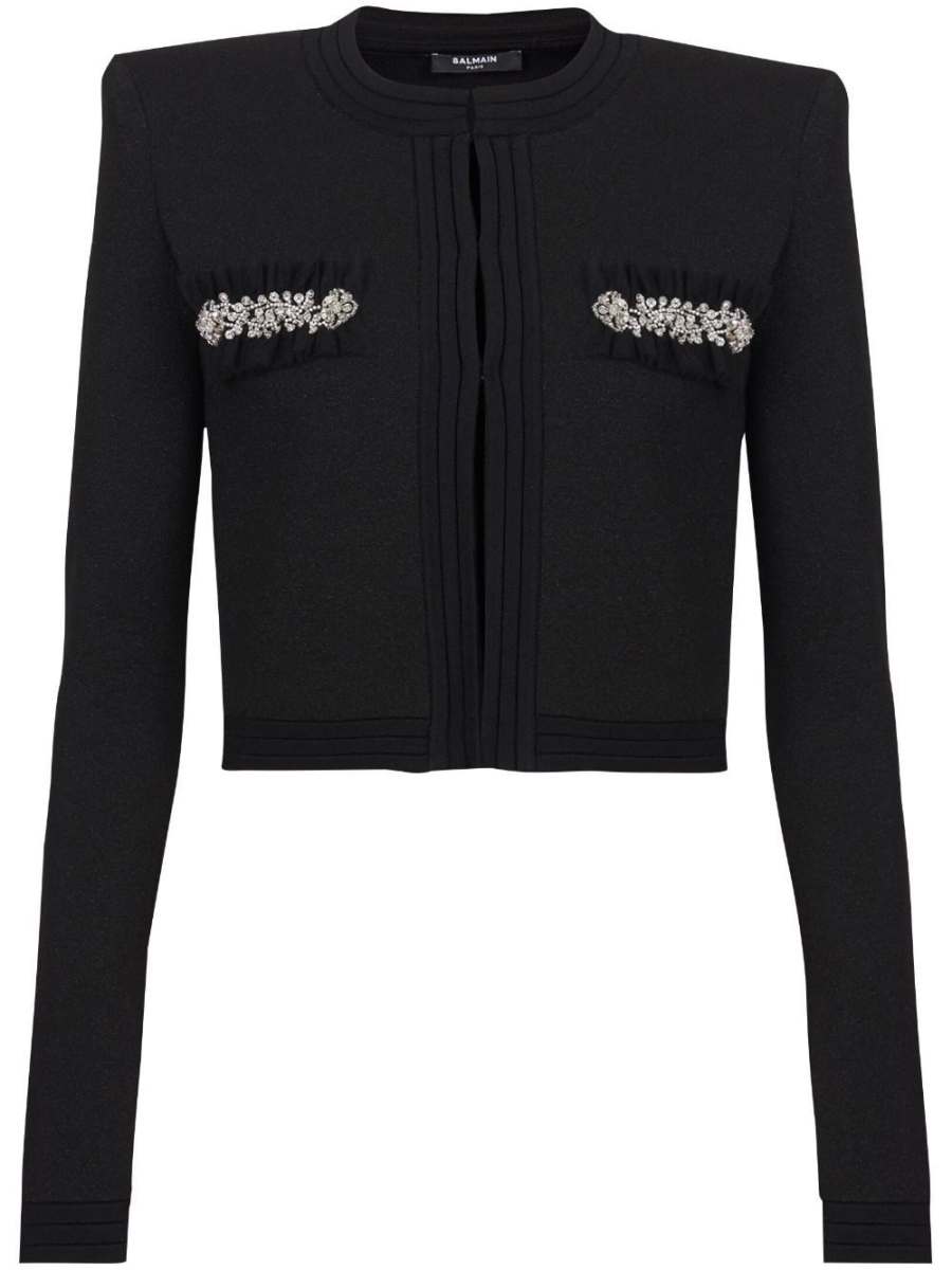 crystal-embellished cardigan