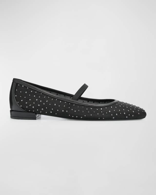 Arabella Mesh Stud Ballerina Flats