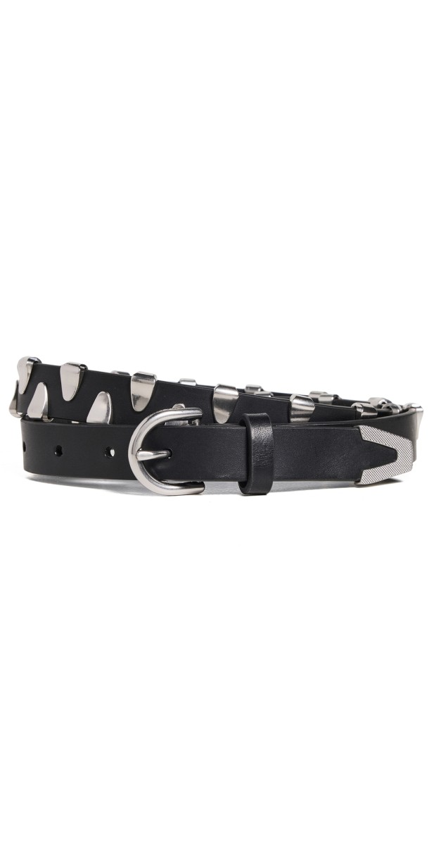 rag & bone Spire Clamp Belt Antique White