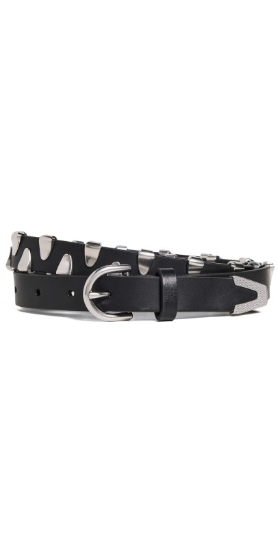 rag & bone Spire Clamp Belt Antique White