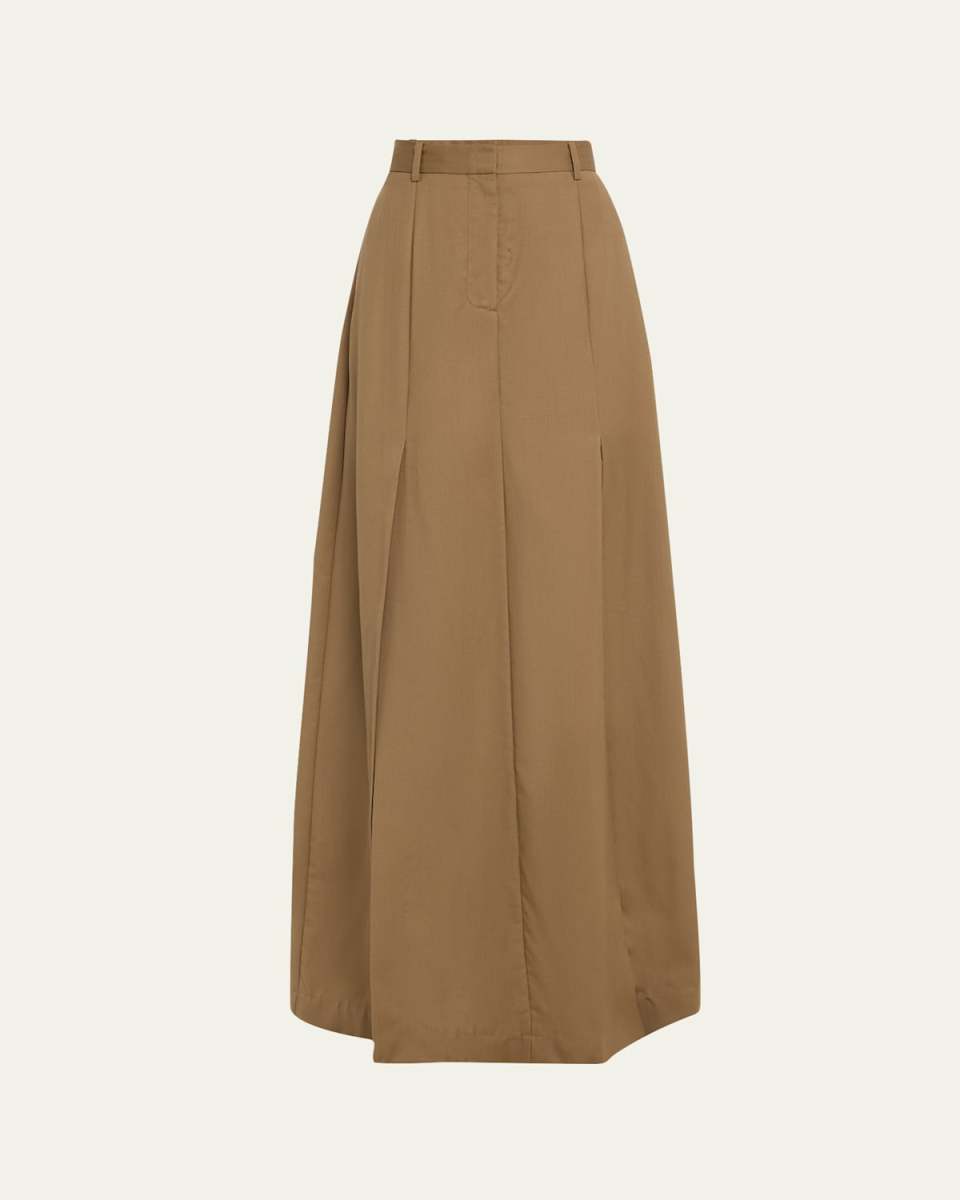Natalia Wool A-line Maxi Skirt