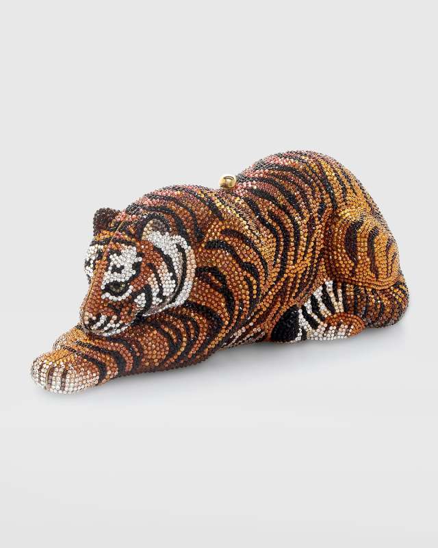 Tiger Crystal Minaudiere, Copper