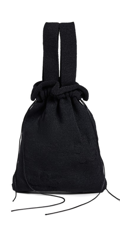 Cecilie Bahnsen Prisma Knit Ute Bag Black