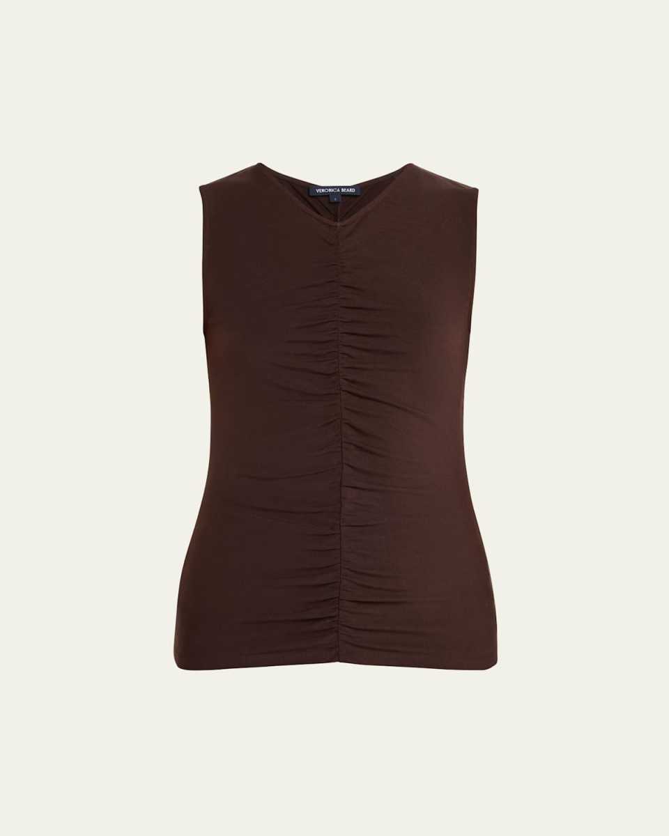 Neeta Sleeveless Ruched Top