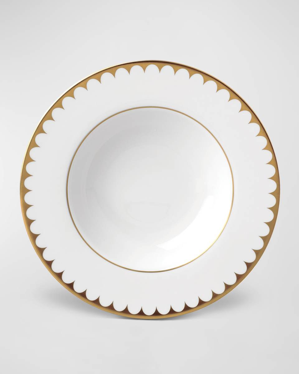 Aegean Filet 24K Gold-Plated Soup Plate