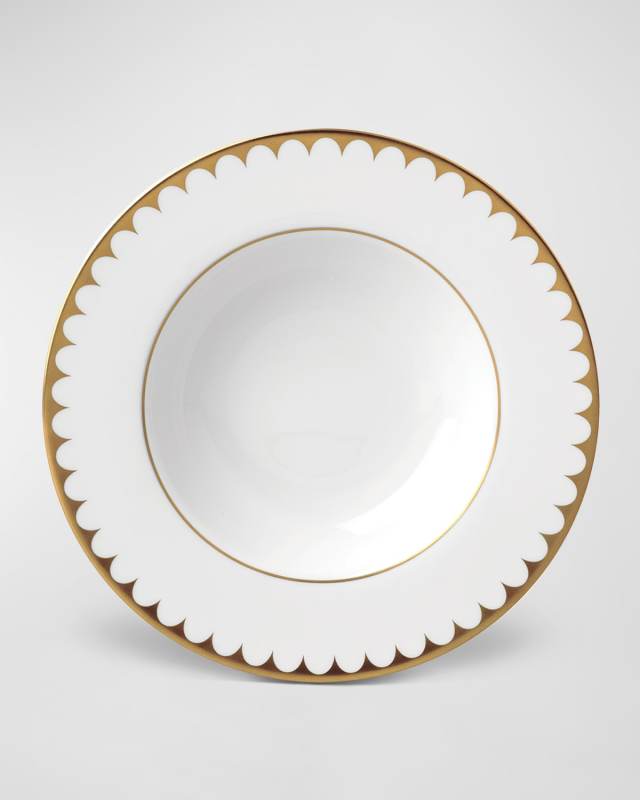 Aegean Filet 24K Gold-Plated Soup Plate