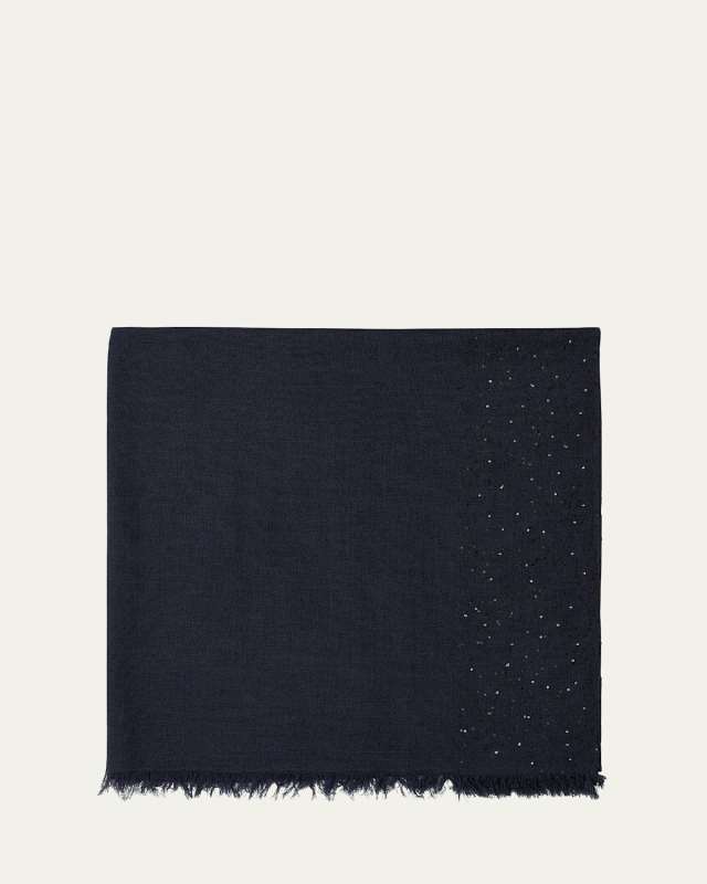 New Dalia Sequined Wool-Blend Scarf