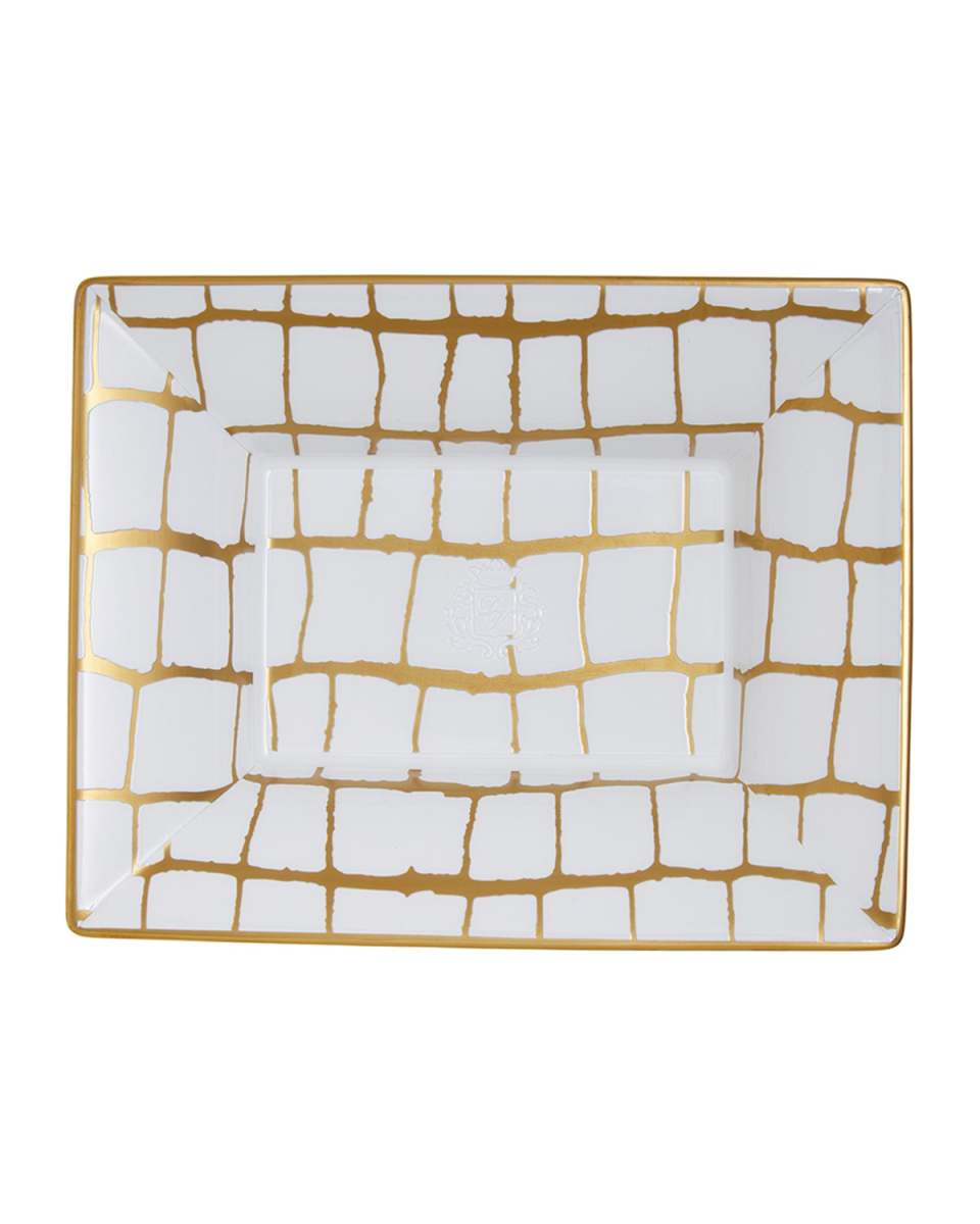 Alligator Vide Poche Jewelry Tray