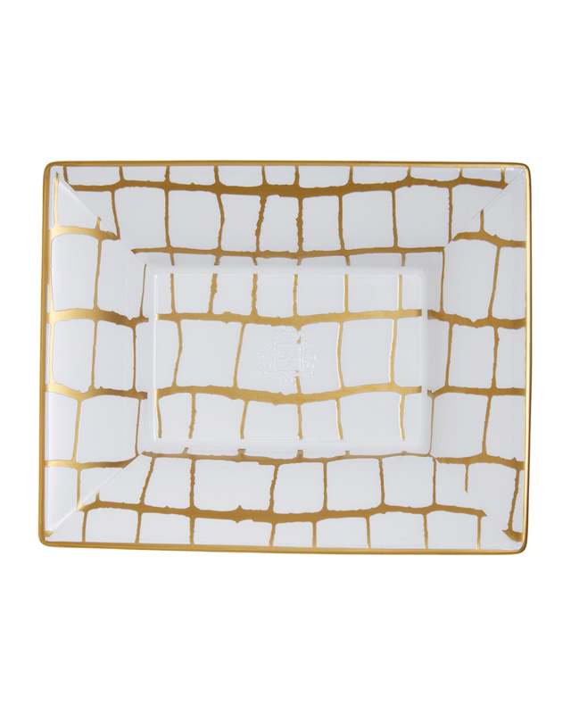 Alligator Vide Poche Jewelry Tray