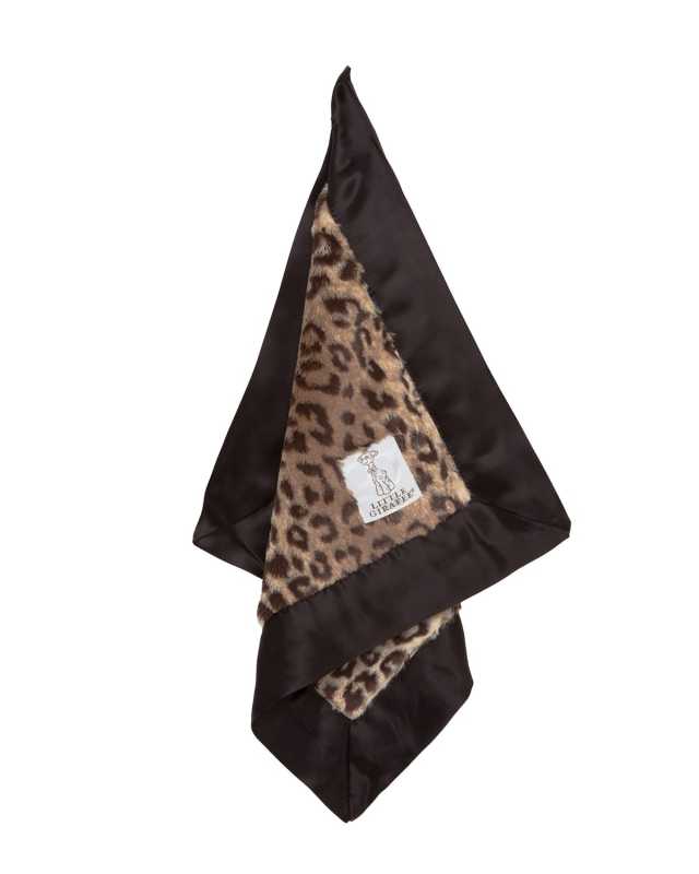 Luxe Leopard Printed Plush Baby Blanky