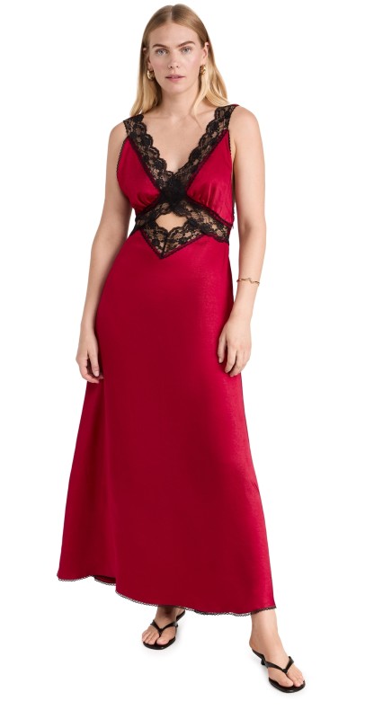 o. p.t Athina Dress Burgundy