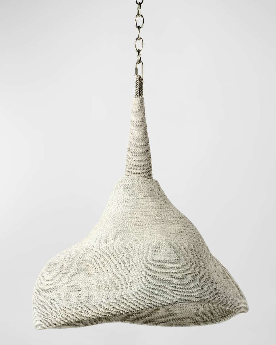 Jaden Flare Chandelier, White