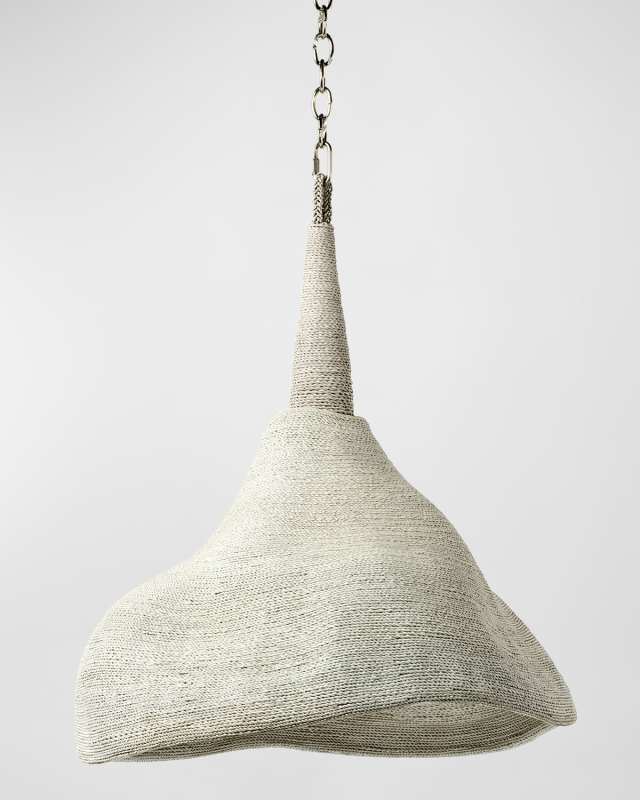 Jaden Flare Chandelier, White
