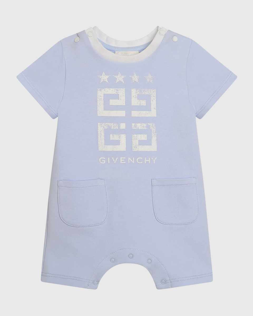 Boy's All-In-One Interlock Knit Shortalls, Size 1M-9