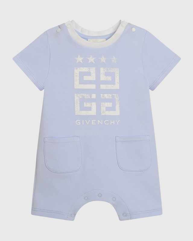 Boy's All-In-One Interlock Knit Shortalls, Size 1M-9