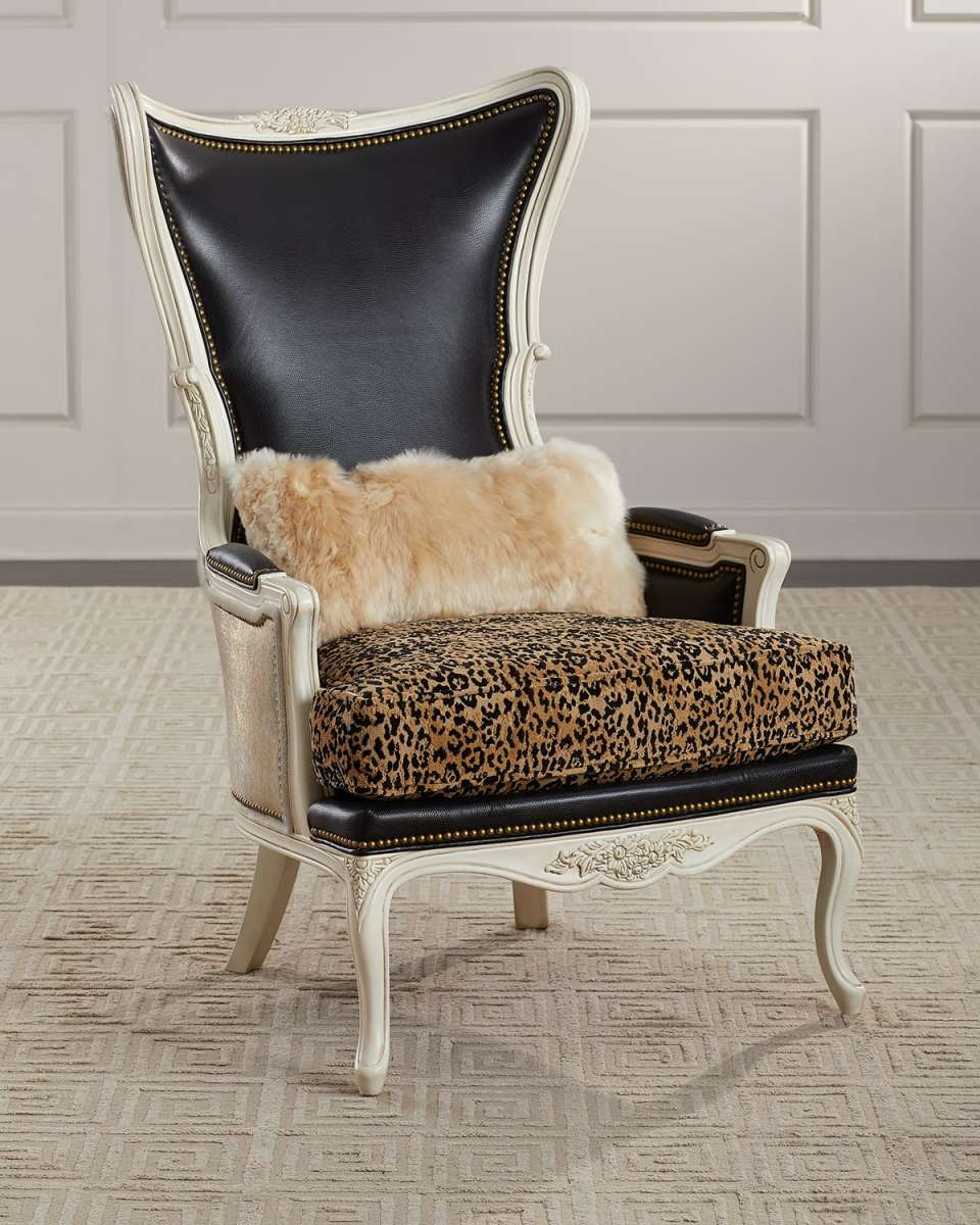 Presto Leather Wing Chair