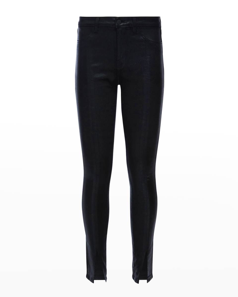 Jyothi High-Rise Coated Split Ankle Jeans