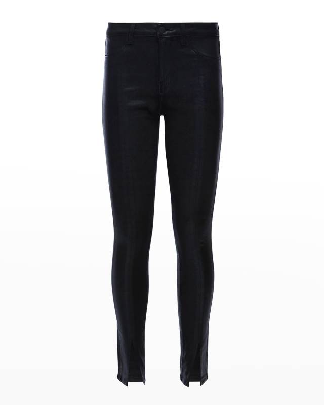 Jyothi High-Rise Coated Split Ankle Jeans
