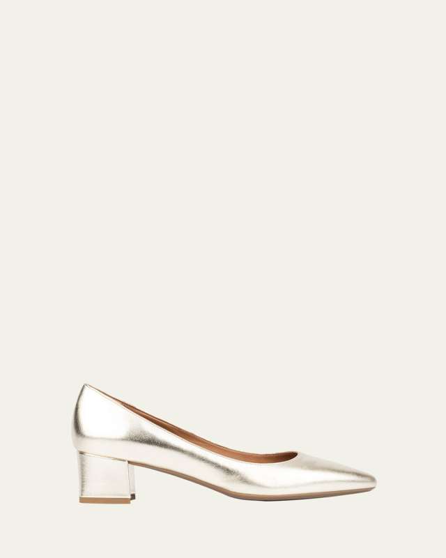Pasha Metallic Office Pumps