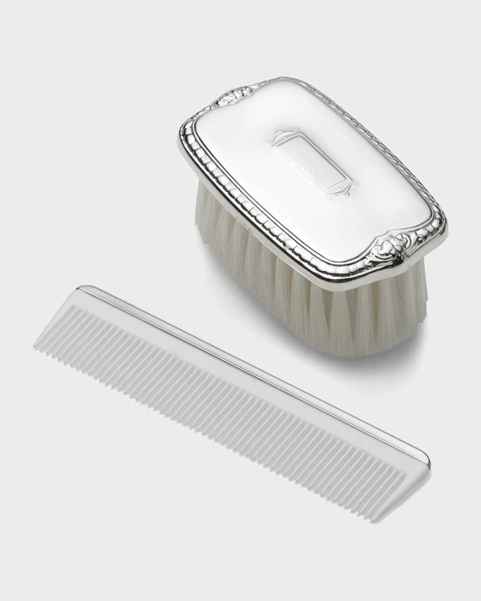 Boy's Shield Design Comb & Brush Set