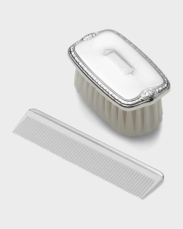 Boy's Shield Design Comb & Brush Set