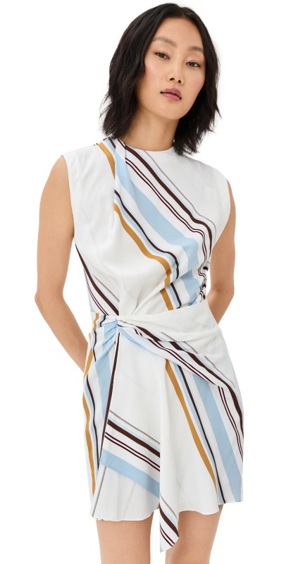 A. L.C. Dion Dress White Stripe