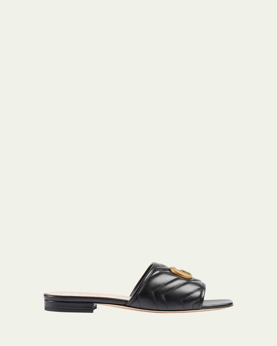 Jolie Quilted Medallion Slide Sandals