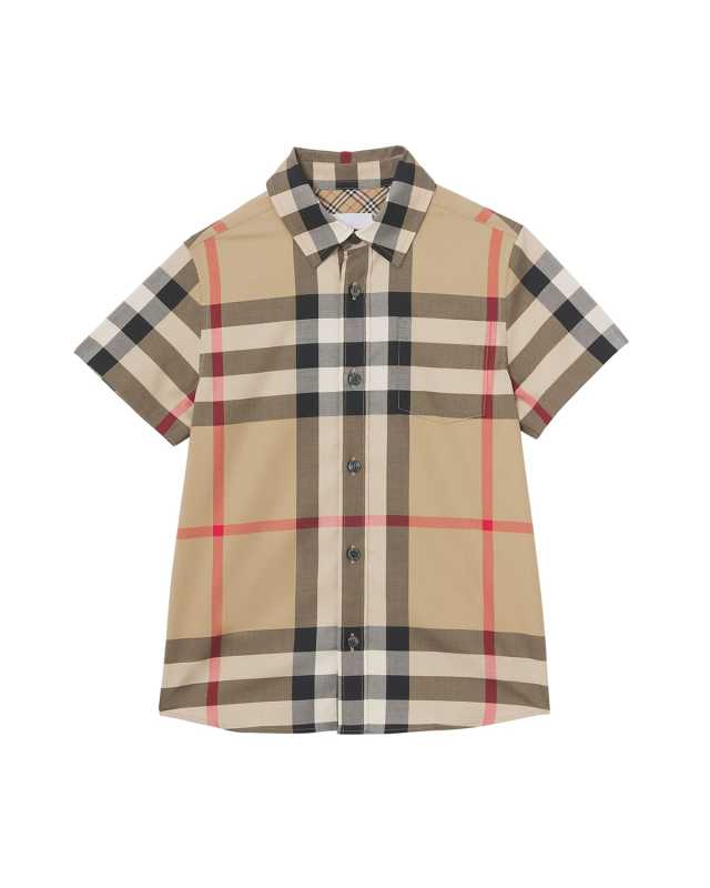 Boy's Owen Vintage Check Button-Down Shirt, Size 3-14