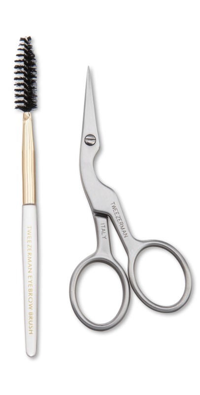 Tweezerman Brow Shaping Scissors and Brush No Color