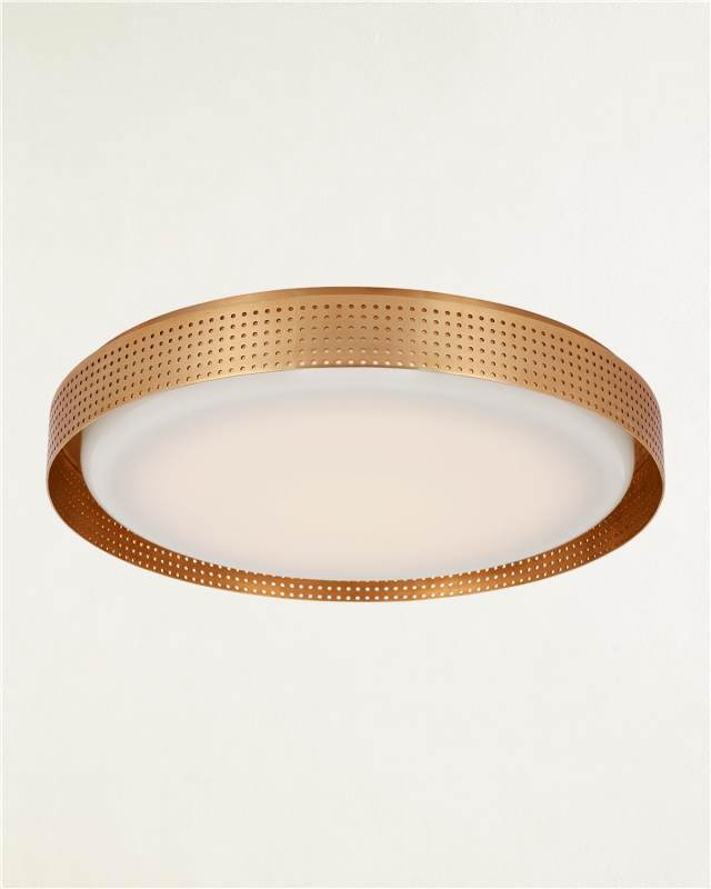 Precision Shallow Round Flush Mount By Kelly Wearstler