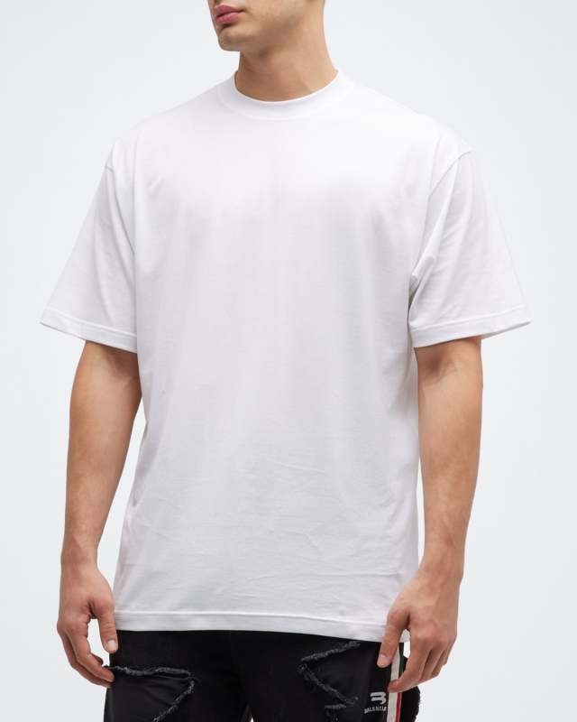 Care Label-Print Medium Fit T-Shirt