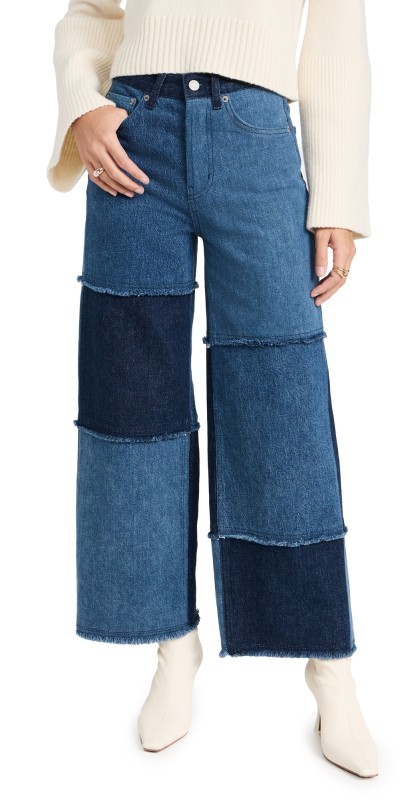 RAILS Getty Crop Jeans Indigo Patchwork