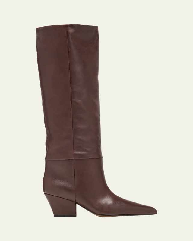 Jane Leather Knee Boots
